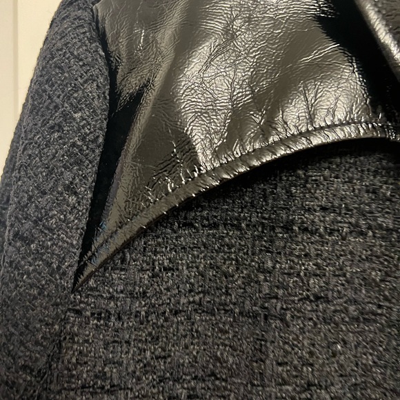 Maje Medium twill vinyl print mini dress - Picture 8 of 10